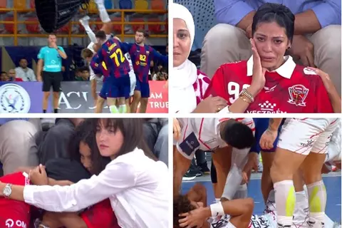  "لحظة مرعبة أمام برشلونة".. رد فعل أسرة علي زين بعد سقوطه في نهائي بطولة العالم لليد